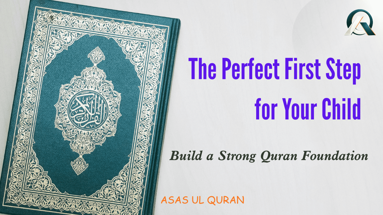 A young child happily learning Noorani Qaida online with Asas ul Quran
